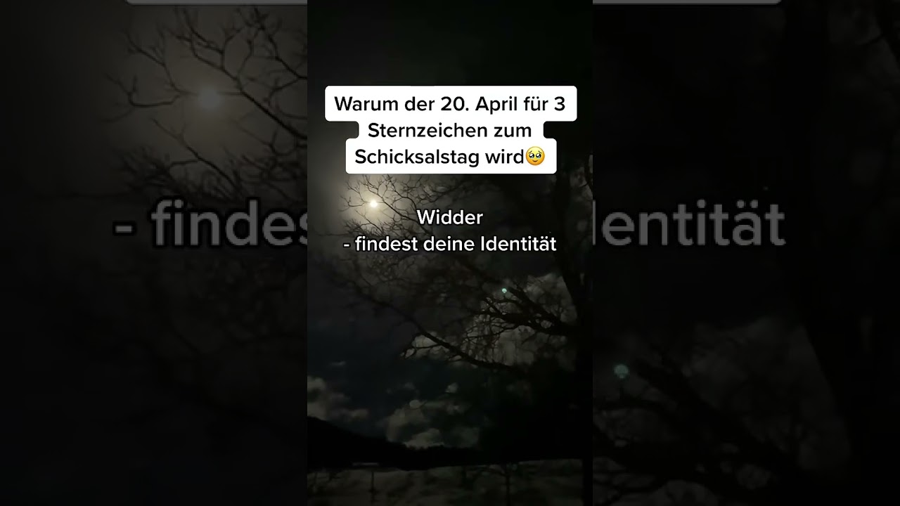 F&uuml;r diese Sternzeichen wird der 20. April zum Schicksalstag🥹 #sternzeichen #horoskop #astrologie