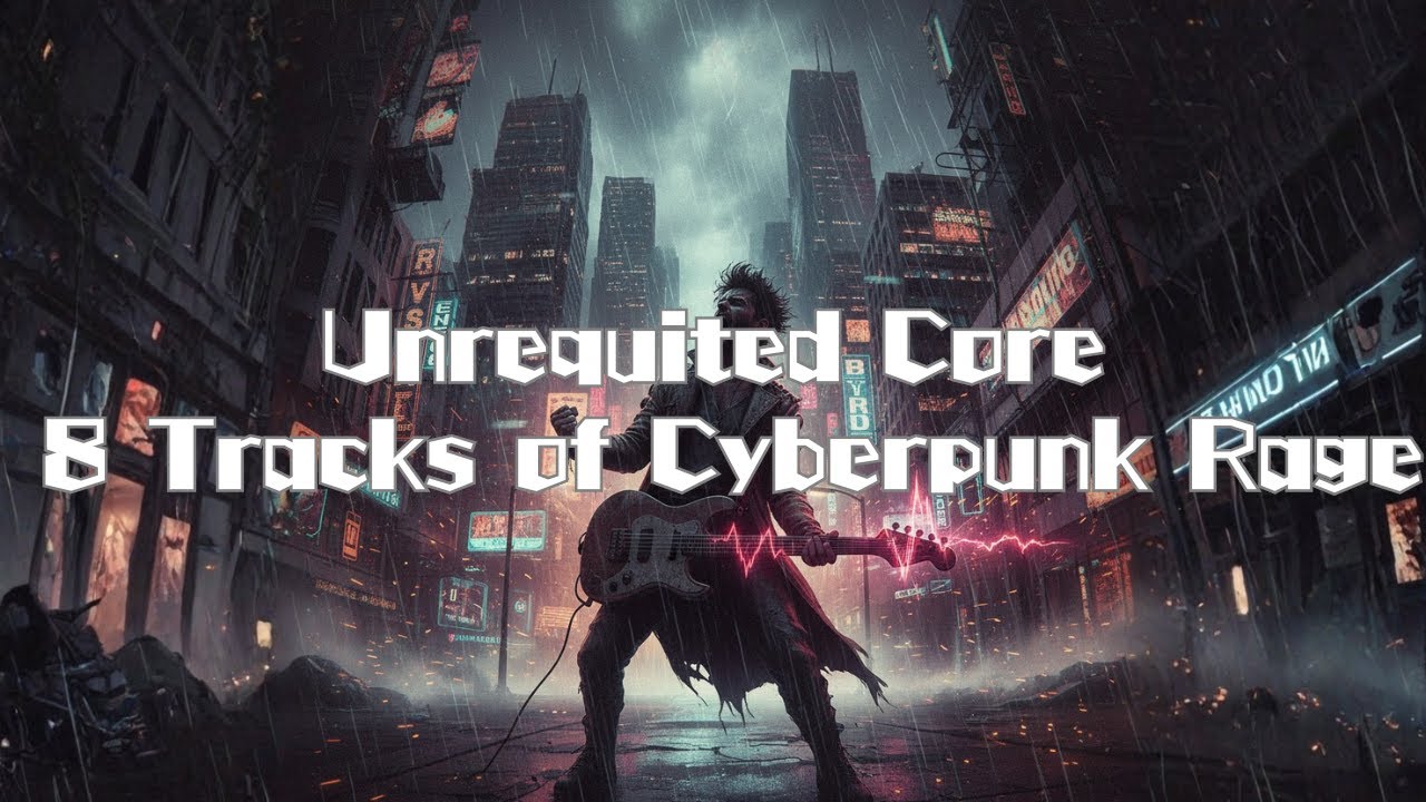 【Cyberpunk　Playlist】☠報われない感情を叫ぶ8曲 - デスボイス&ハイトーン / Hyper Cyberpunk Rock Playlist☠