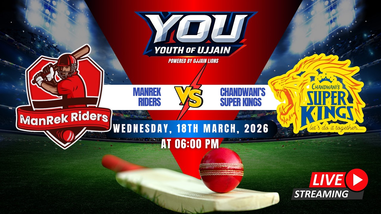 Day 4 | Youth Of Ujjain Premier League (YOU) LIVE 🏏 | Powered by Ujjain Lions | #tgslive