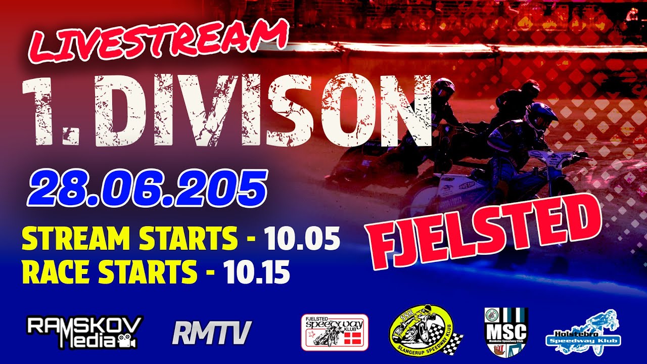LIVE - 1. Division FJELSTED Speedway Center 28.06.2025