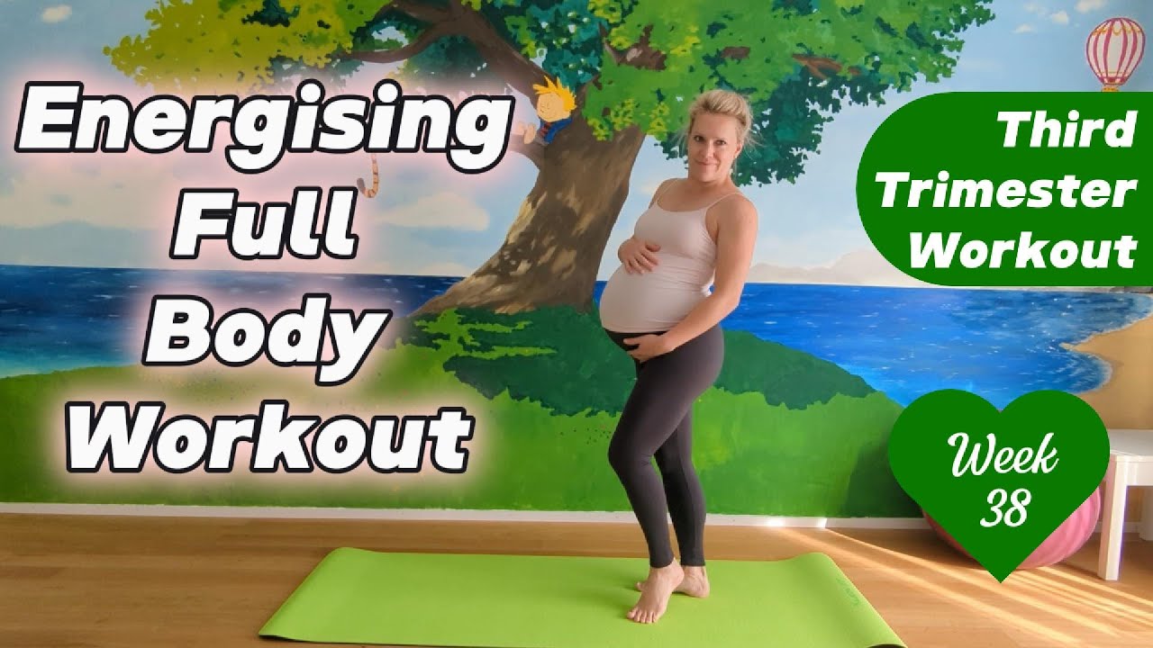 Easy Full Body Workout | Third Trimester Workout | Pregnant 38 weeks + 2 days