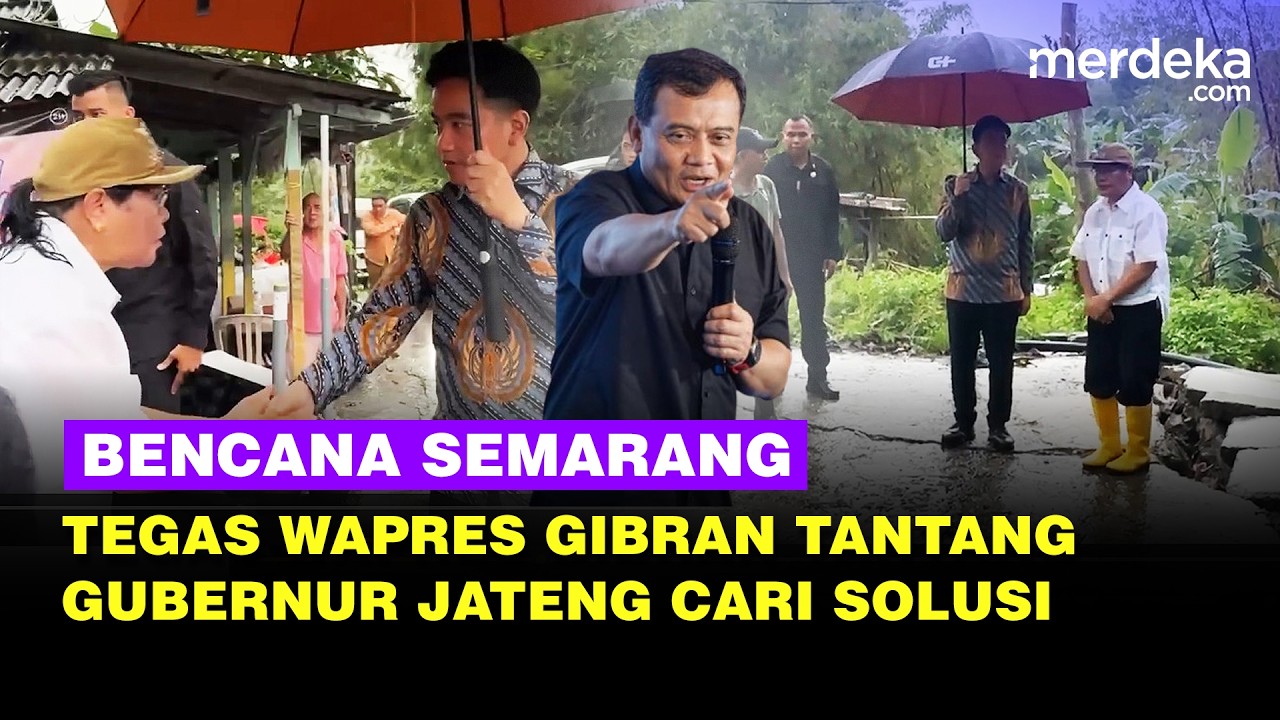 Wapres Gibran Tantang Jenderal Gubernur Jateng untuk Korban Bencana Tanah Bergerak Semarang