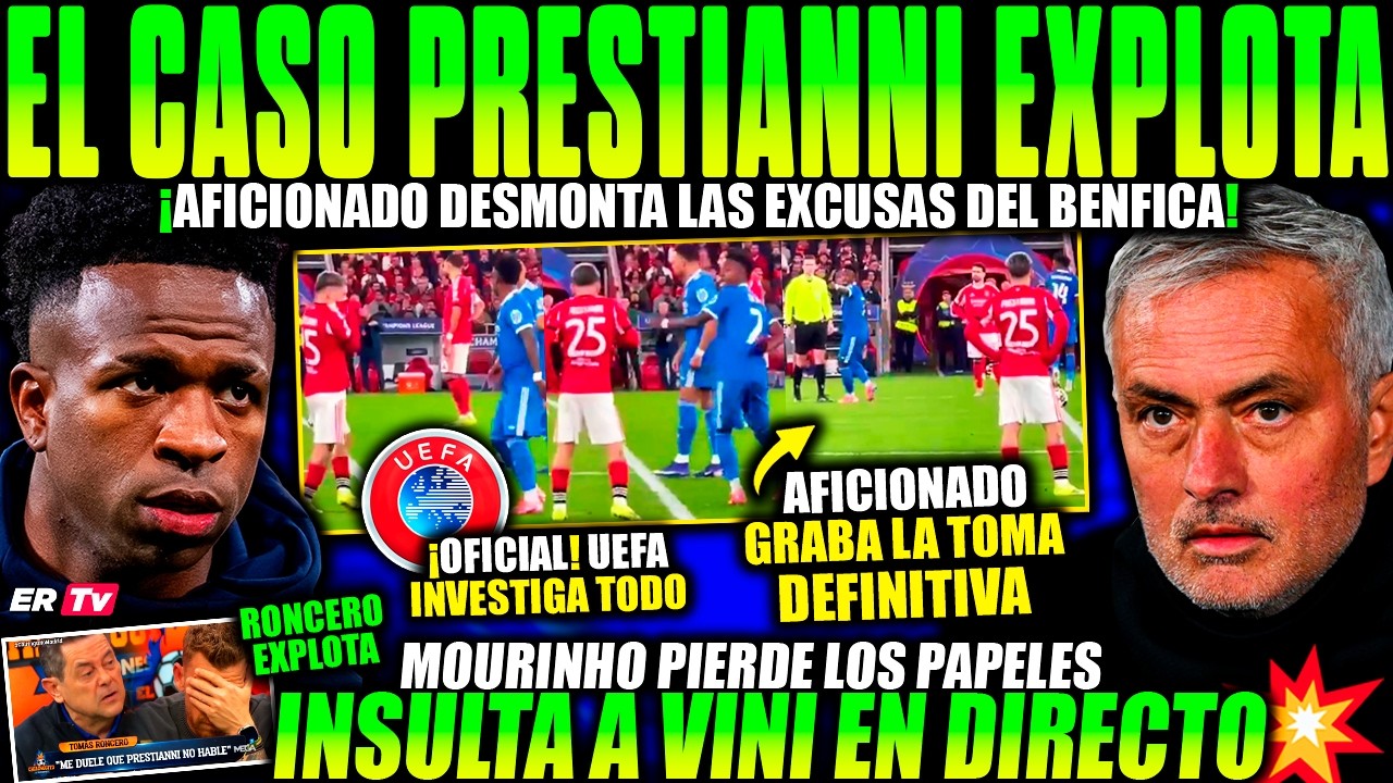💥 EL CASO PRESTIANNI EXPLOTA ¡AFICIONADO DESVELA la TOMA DEFINITIVA! MOURINHO INSULTA a VINICIUS