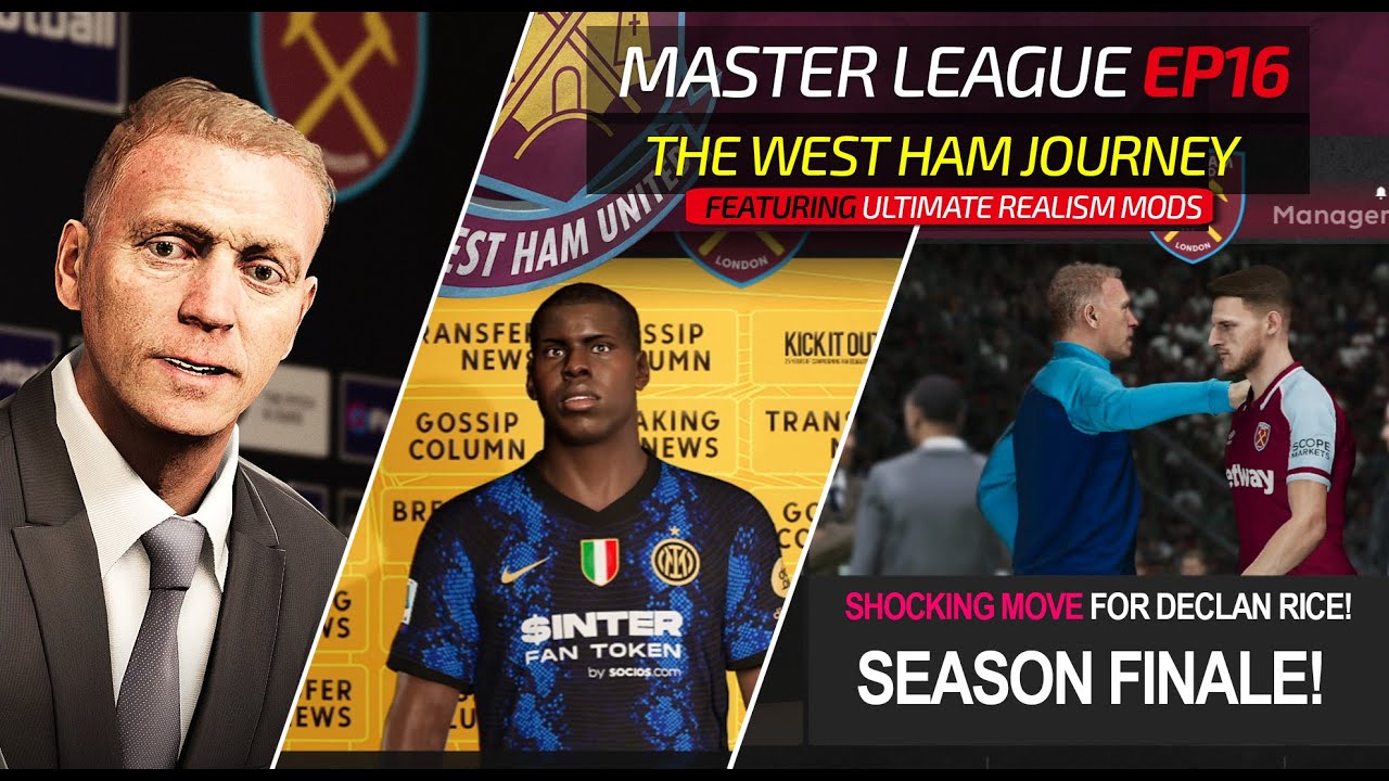 [TTB] SEASON FINALE! - DECLAN RICE SHOCK MOVE & MORE! | WEST HAM MASTER LEAGUE - EP16 [PES 2021]