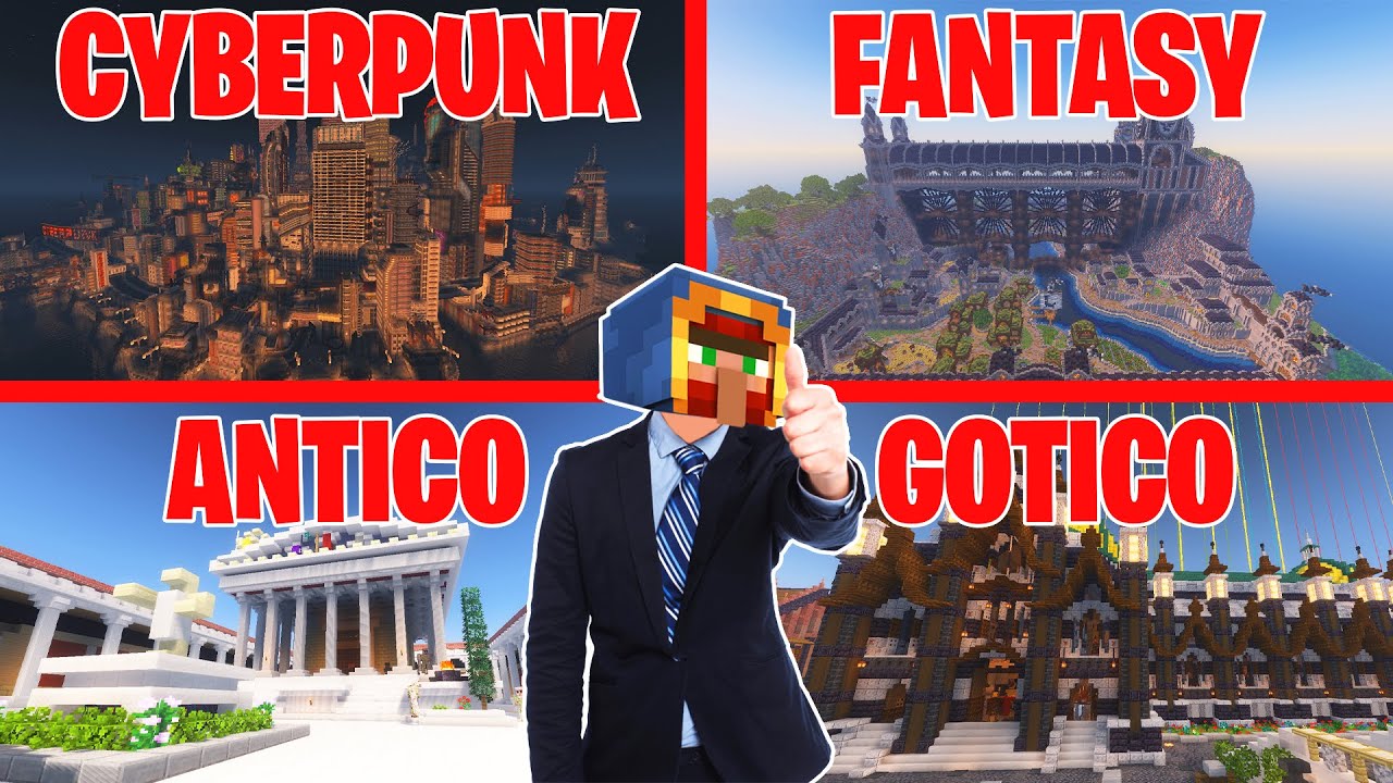 10 STILI di BUILDING da USARE se ti ANNOI su MINECRAFT !!!