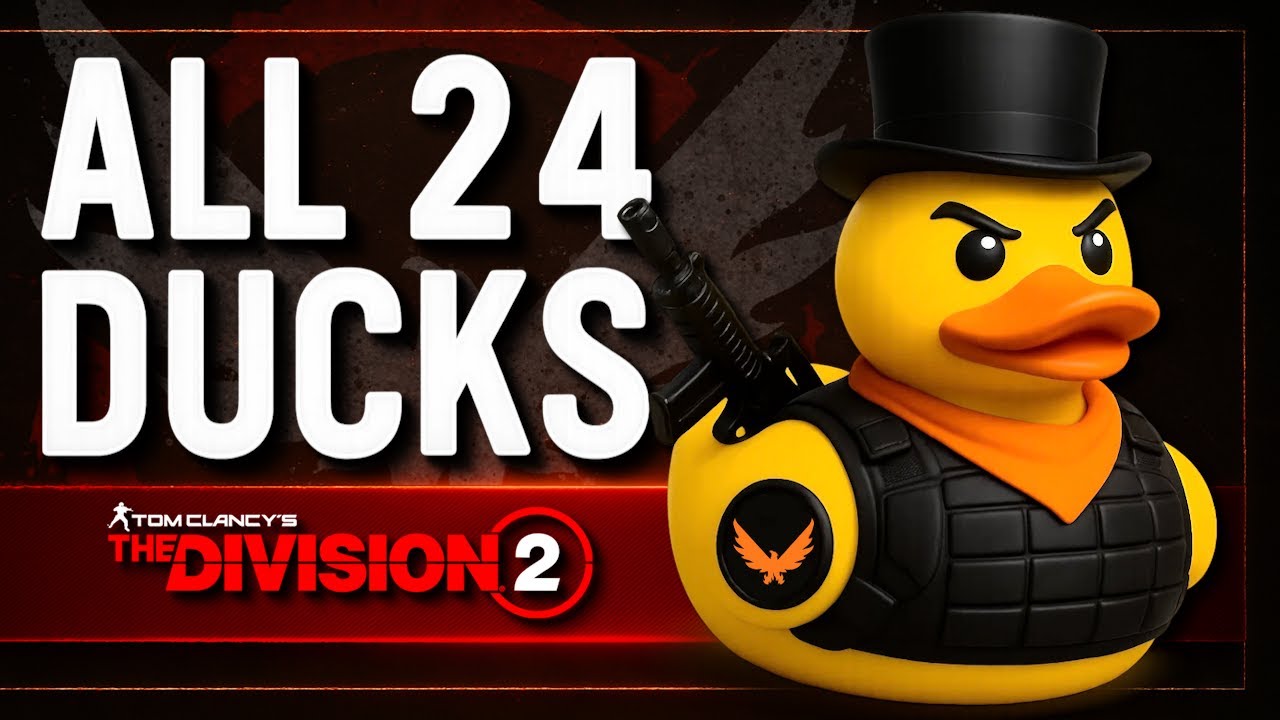 Unlock the Rubber Duck Backpack Trophy NOW! 🦆 All 24 Duck Locations in The Division 2