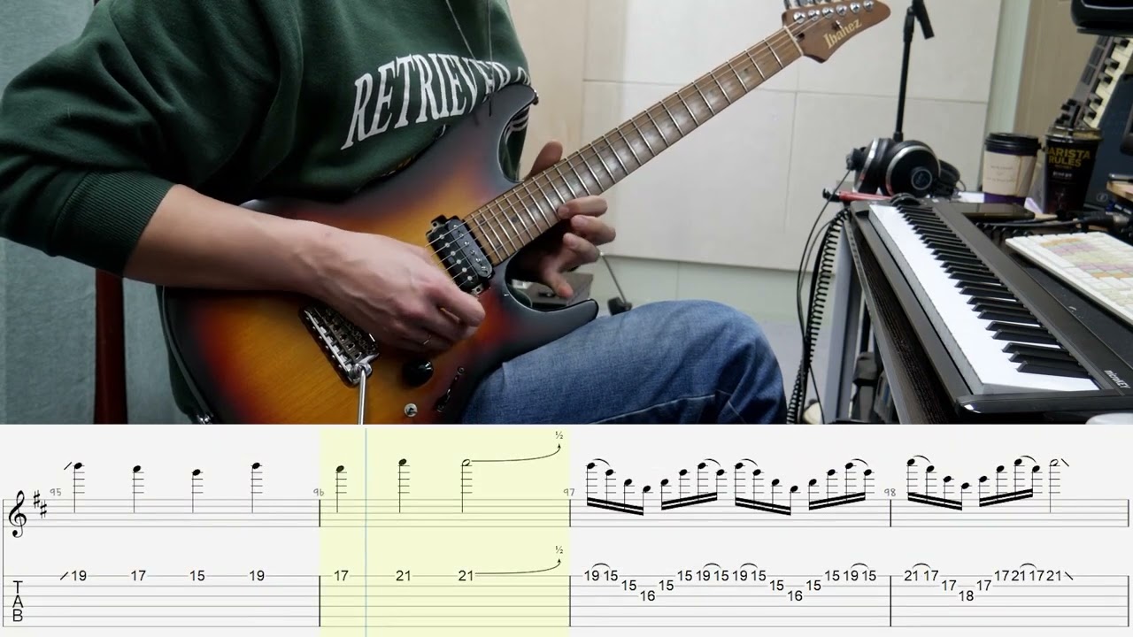 'Canon rock' Guitar Isolated +Tab