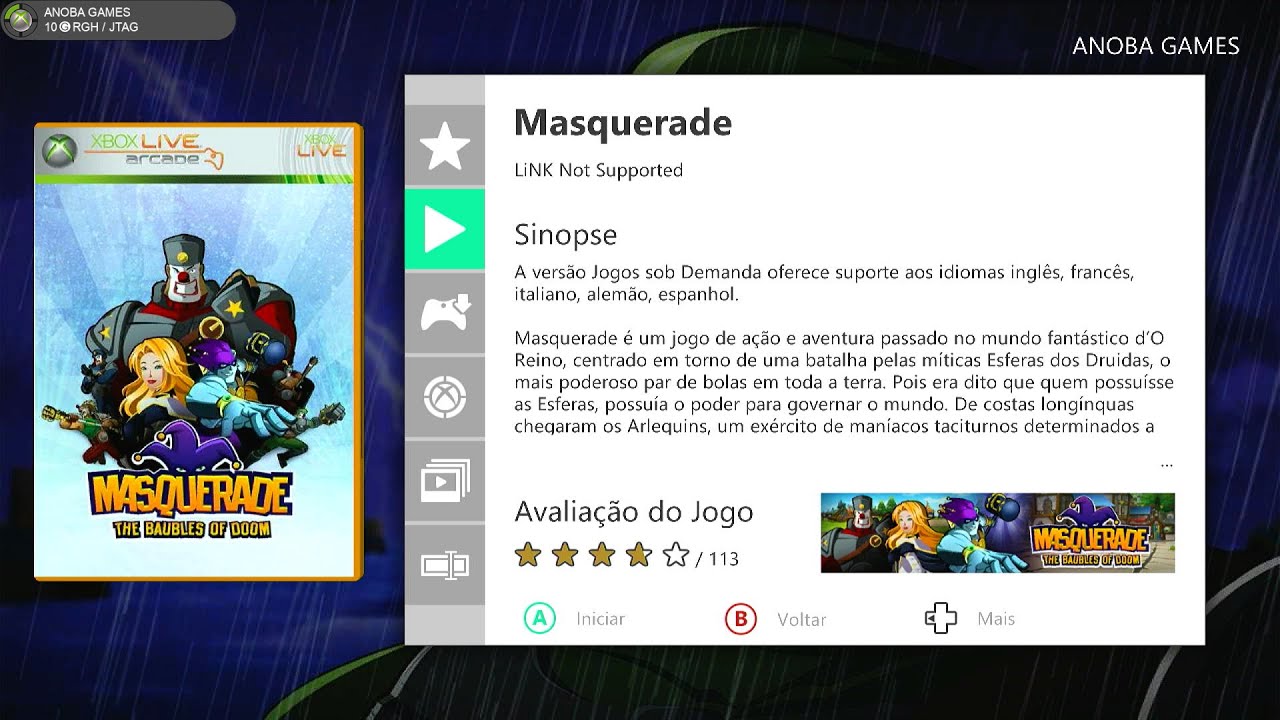 Masquerade: The Baubles of Doom (Xbox 360) Full HD - 1080