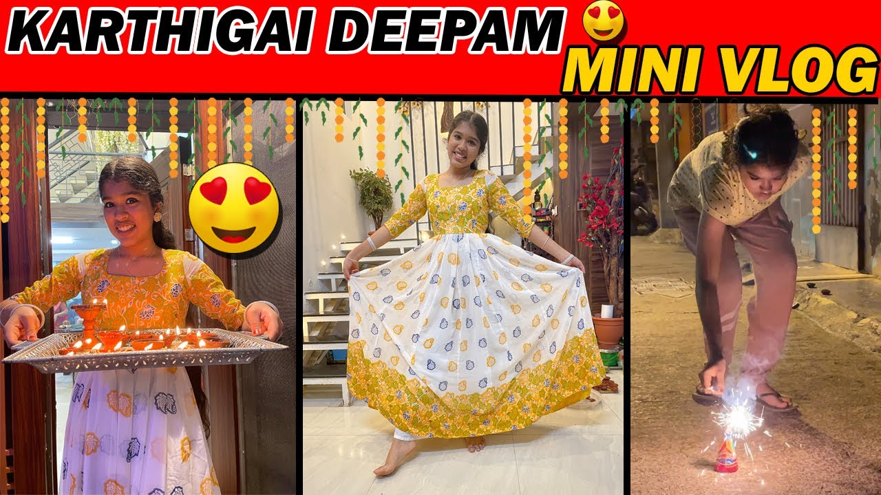 🔥KARTHIGAI DEEPAM special 🪔 Mini vlog || Ammu Bloopers ||