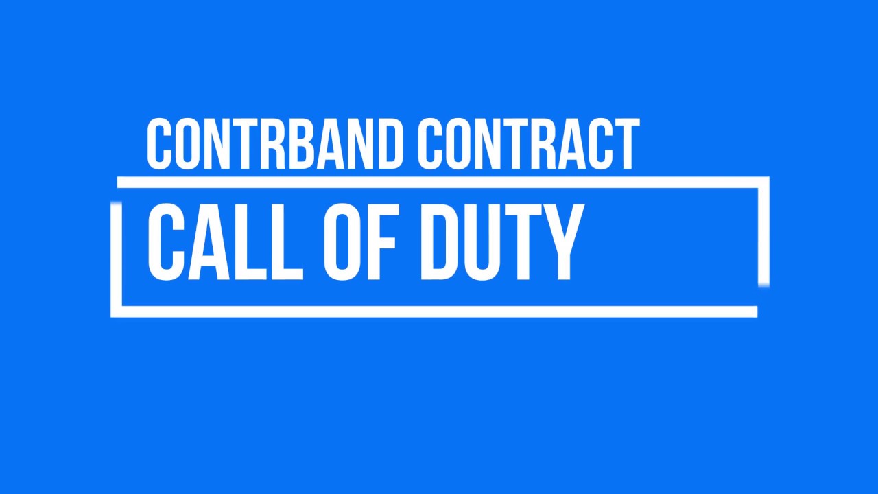 COD - WARZONE | Contraband Contract 💼   💸.  🔫
