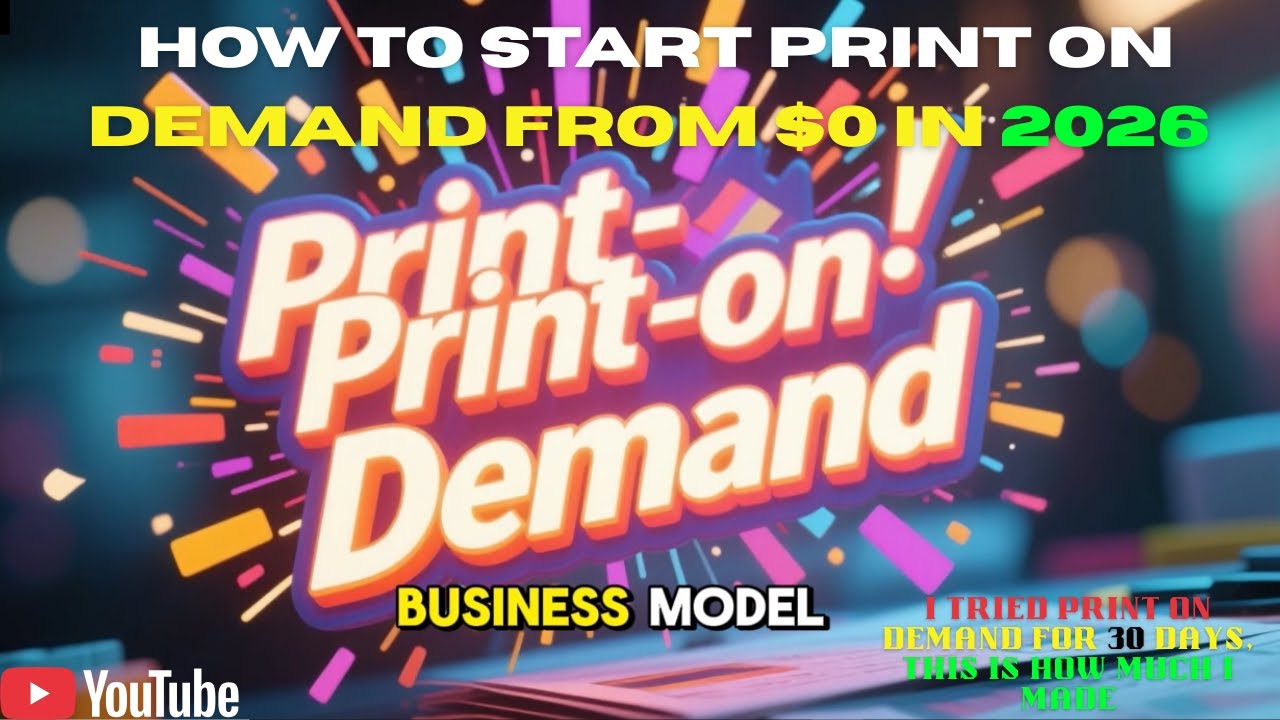 How To Start Print On Demand From $0 in 2026 (Full Beginner Guide)