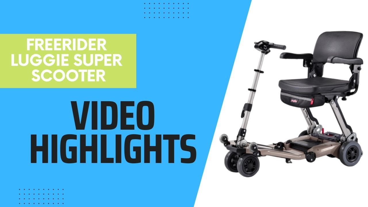 Luggie Super Folding Mobility Scooter By FreeRider USA [2024]