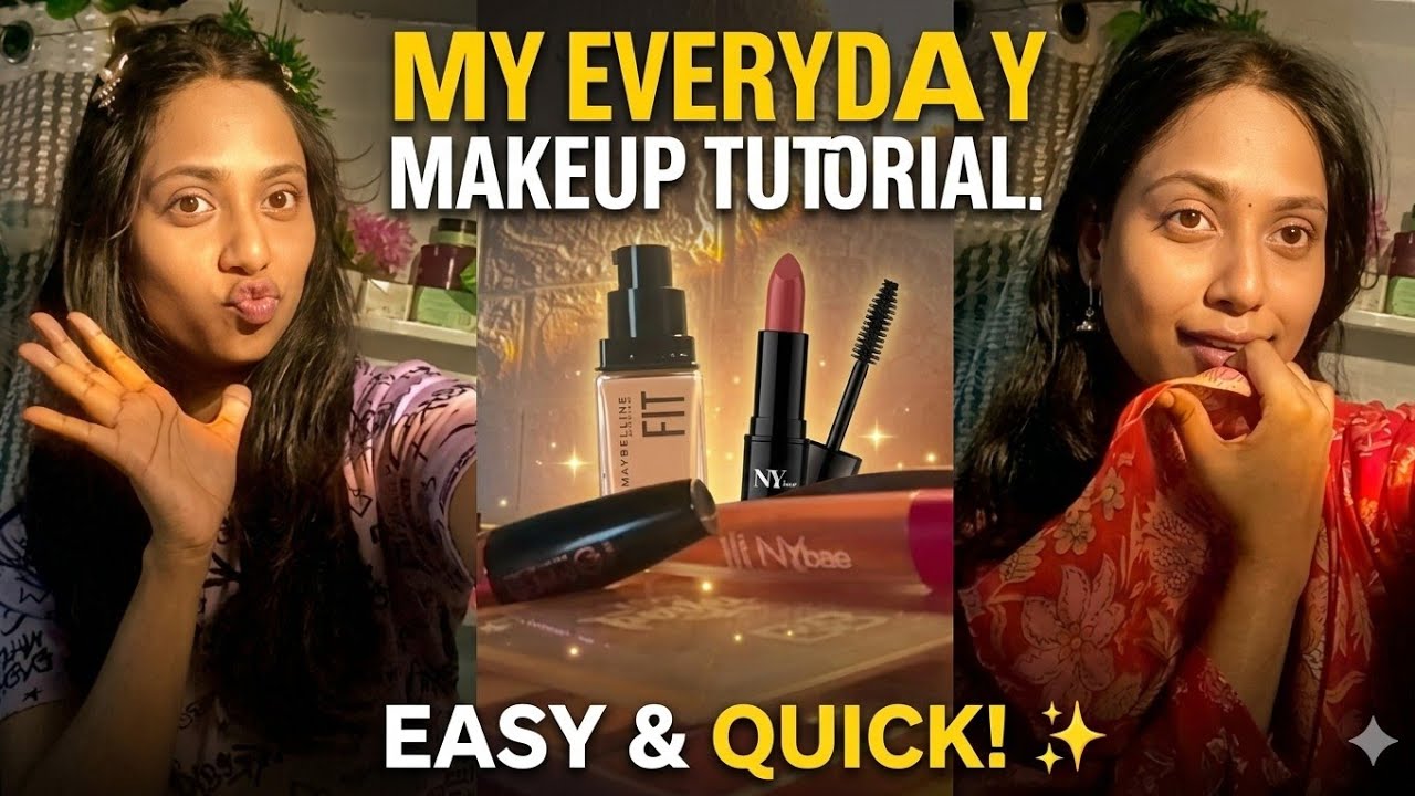 how is it 💭❤️ everyone My everyday makeup 💄 tutorial 👀🎀 #pari vibe#youtube channel #makup 