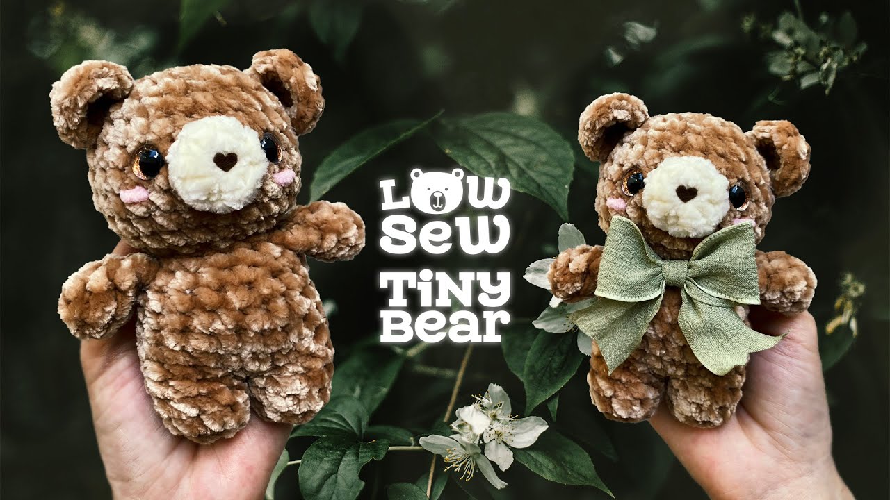 Вязаный крючком маленький плюшевый мишка 🐻 Урок для начинающих — Идеи подарков для вязания крючком