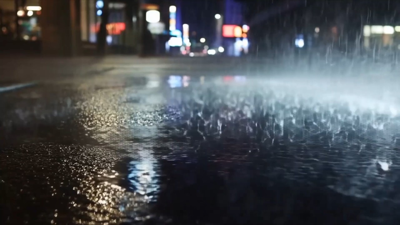 Rain Sounds Hitting the Pavement | Asmr | Relax