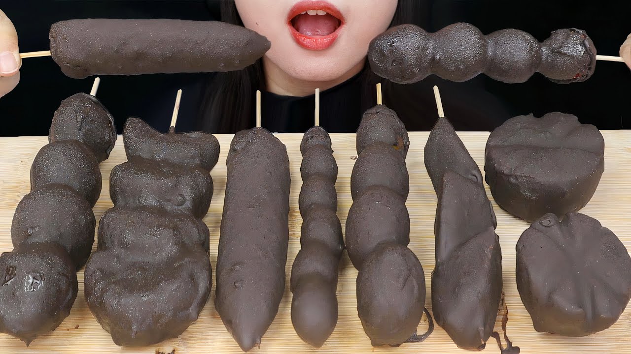 ASMR ES KUL KUL BUAH - ES KULKUL PISANG COKLAT, STRAWBERRY, ANGGUR, BUAH KIWI, JERUK, PEPAYA, MELON