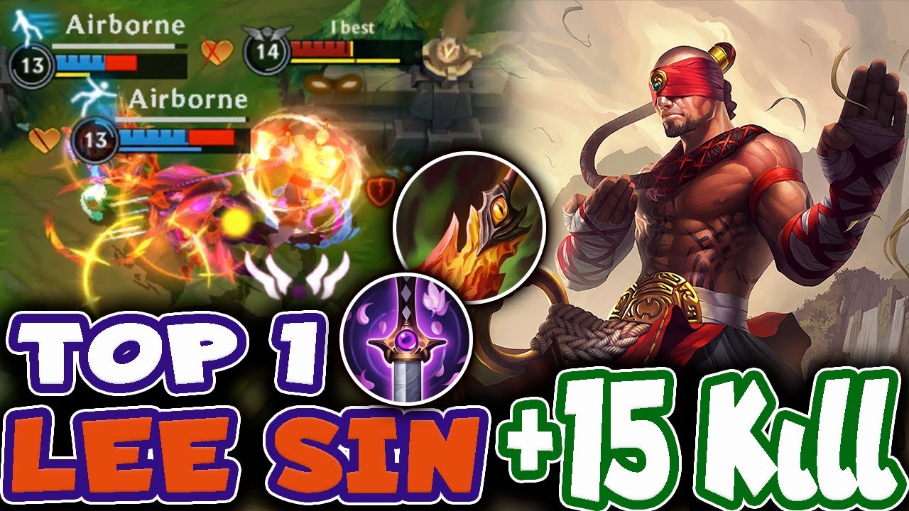 Wild Rift LEE SIN - Top 1 Lee Sin Gameplay  S7 Rank Challenger + Build