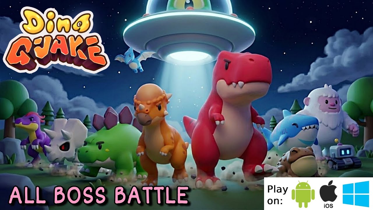 DINO QUAKE - ALL BOSS BATTLE - KUKUWADEWI TV