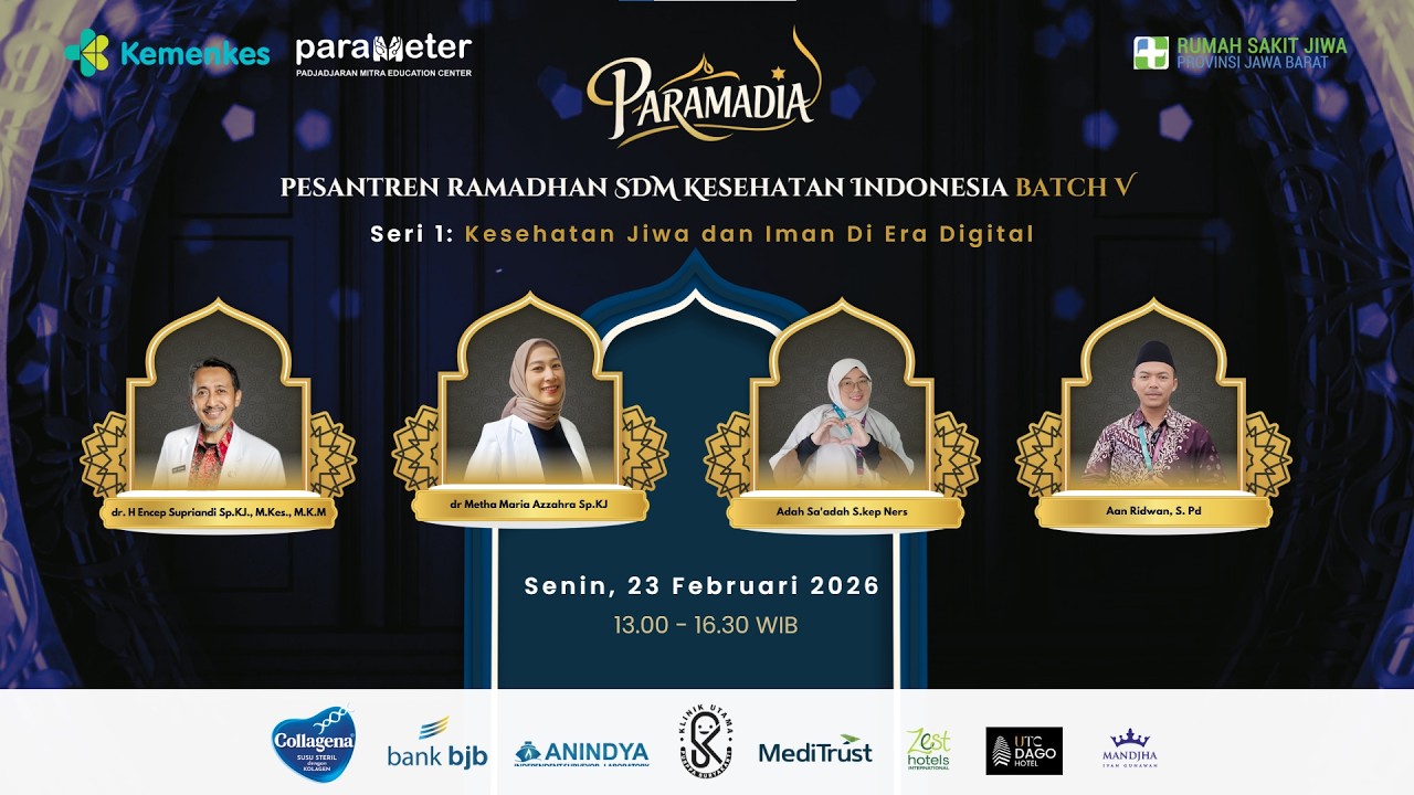 Webinar PARAMADIA Seri 1: Kesehatan Jiwa dan Iman di Era Digital
