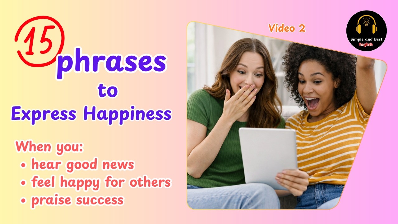 How to Respond Happily to Good News in English | Daily Conversation Practice | Video 2