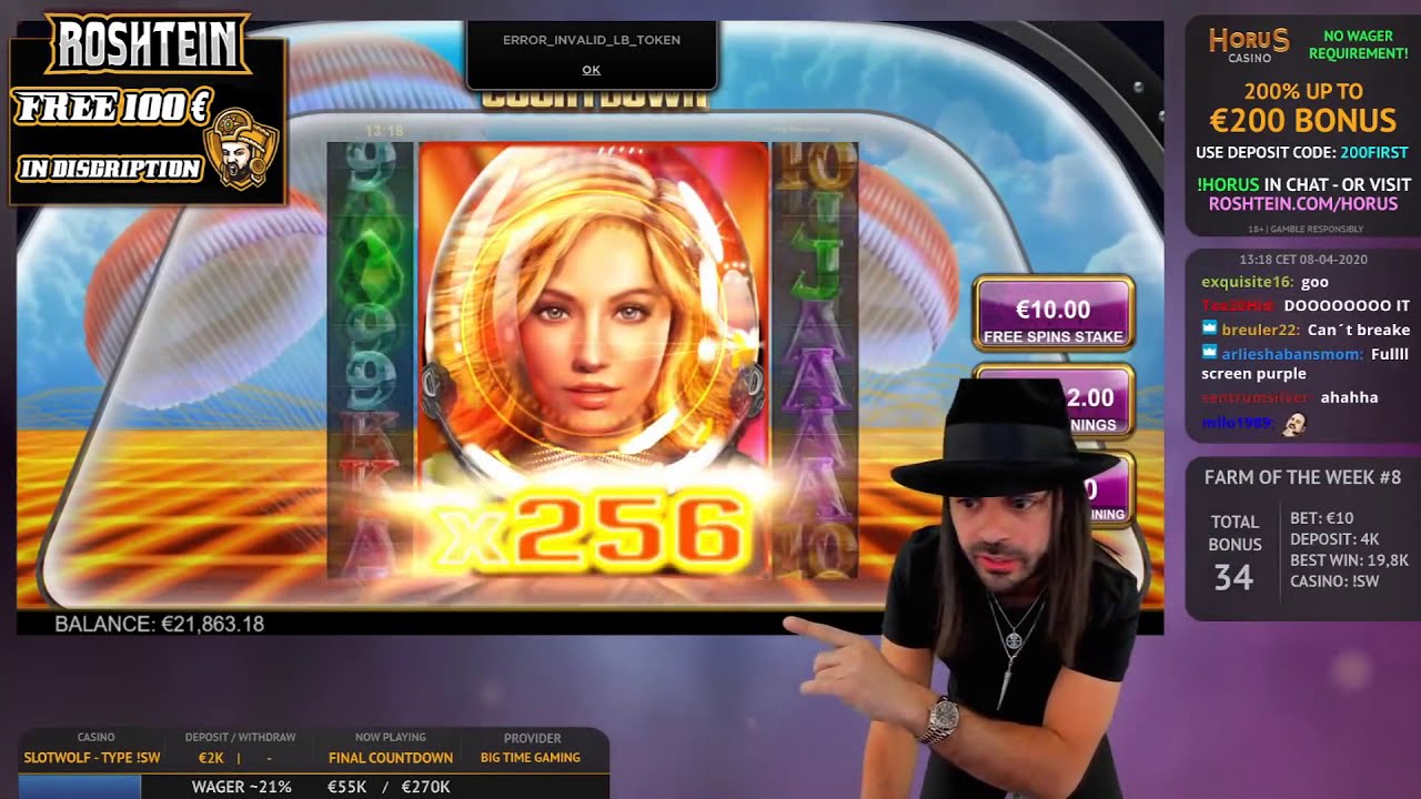 ROSHTEIN mega win x 2100 on Final Countdown slot TOP5 Mega wins of the week! Bonuses in description!