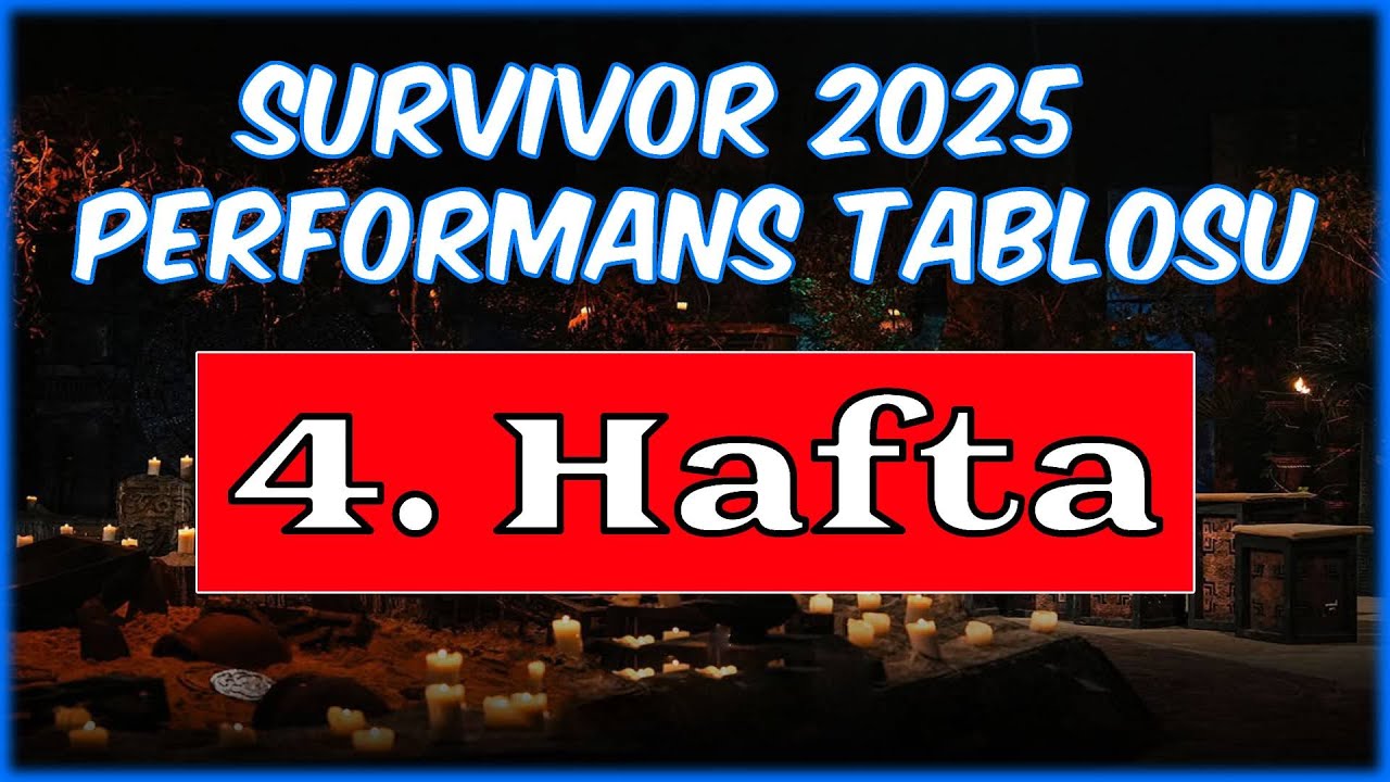 4. Hafta Sonunda Performans Sıralaması - Survivor All Star