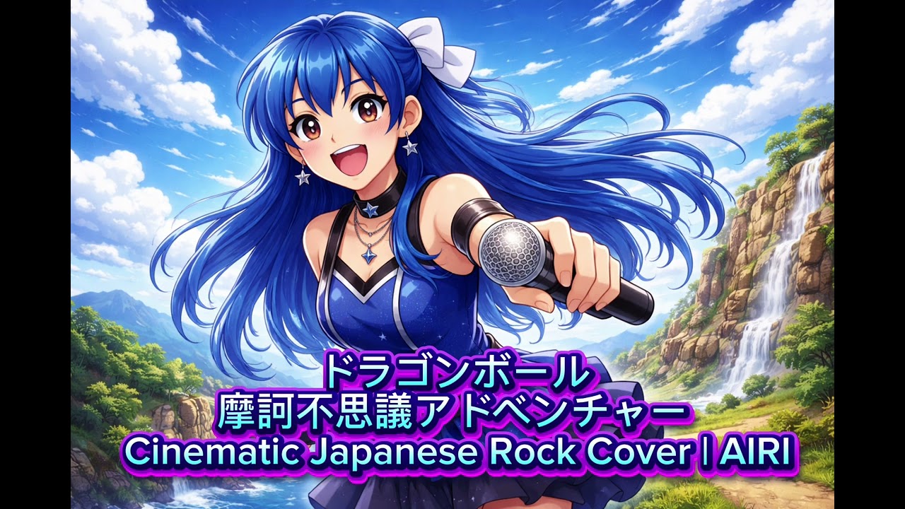 ドラゴンボール｜摩訶不思議アドベンチャー – Cinematic Japanese Rock Cover | AIRI #anime #japanesemusic #cover