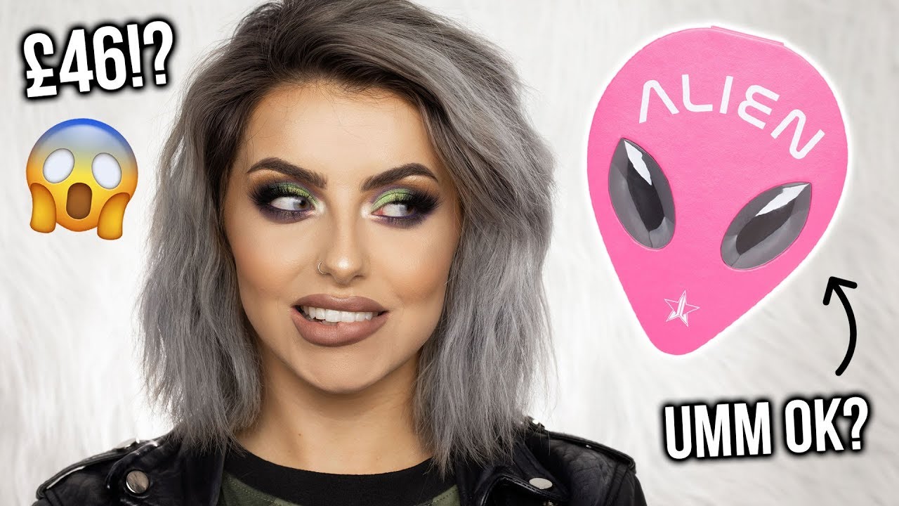 TESTING JEFFREE STAR ALIEN PALETTE! FIRST IMPRESSIONS + REVIEW
