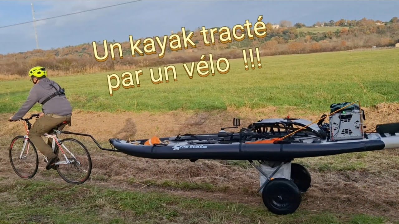 Tracter son kayak de pêche en vélo, c’est possible !