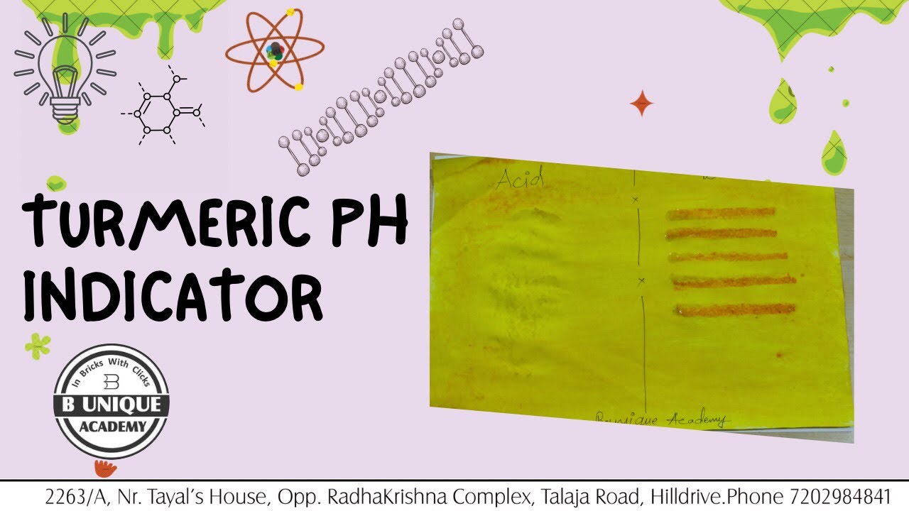 Turmeric pH indicator for acid-base  