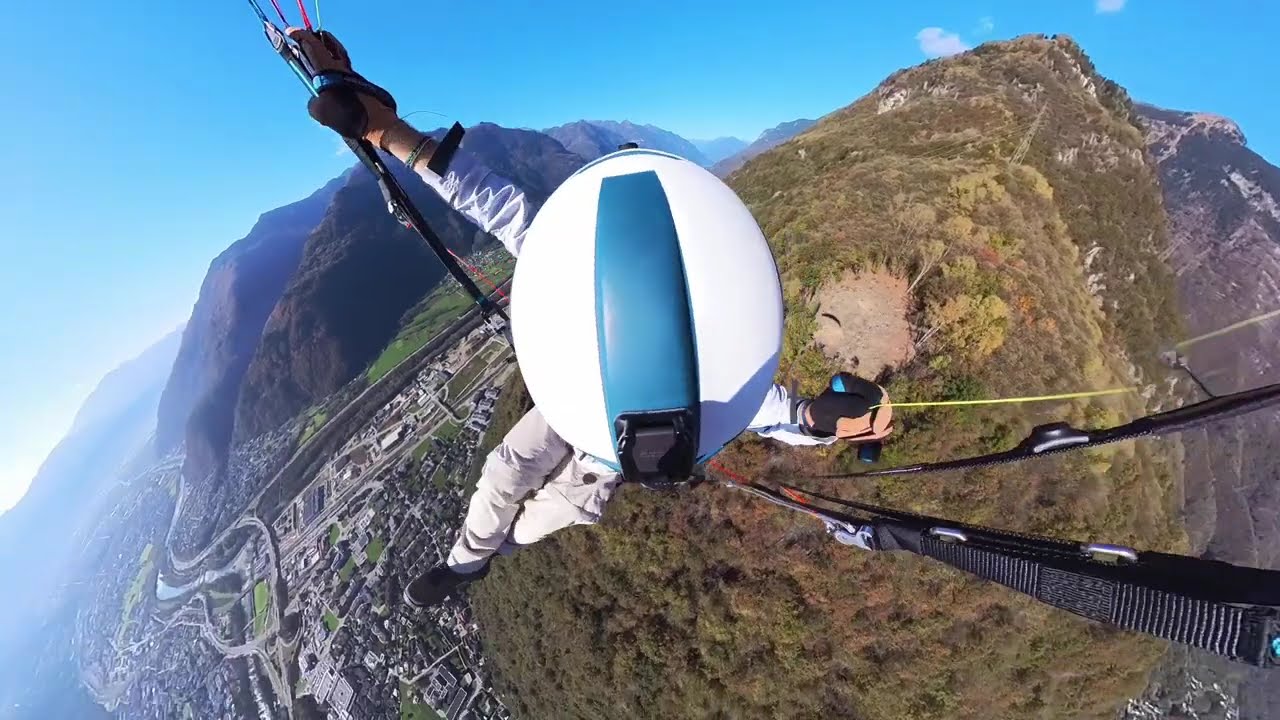 Paragliding/Parapendio: full flight Brogoldone-Lumino. Ozone Moxie.