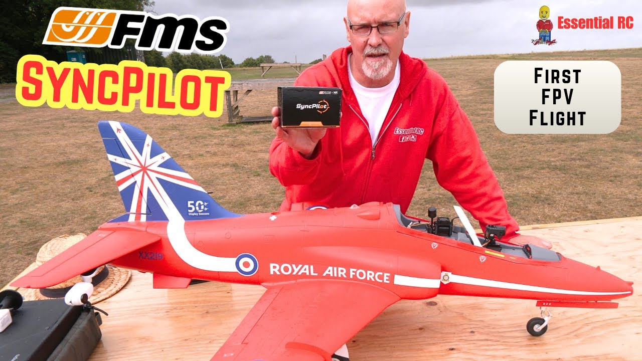 FLYING RC FROM A JET COCKPIT ! FMS SyncPilot Head tracked FPV for RC Aeroplanes, Cars and More