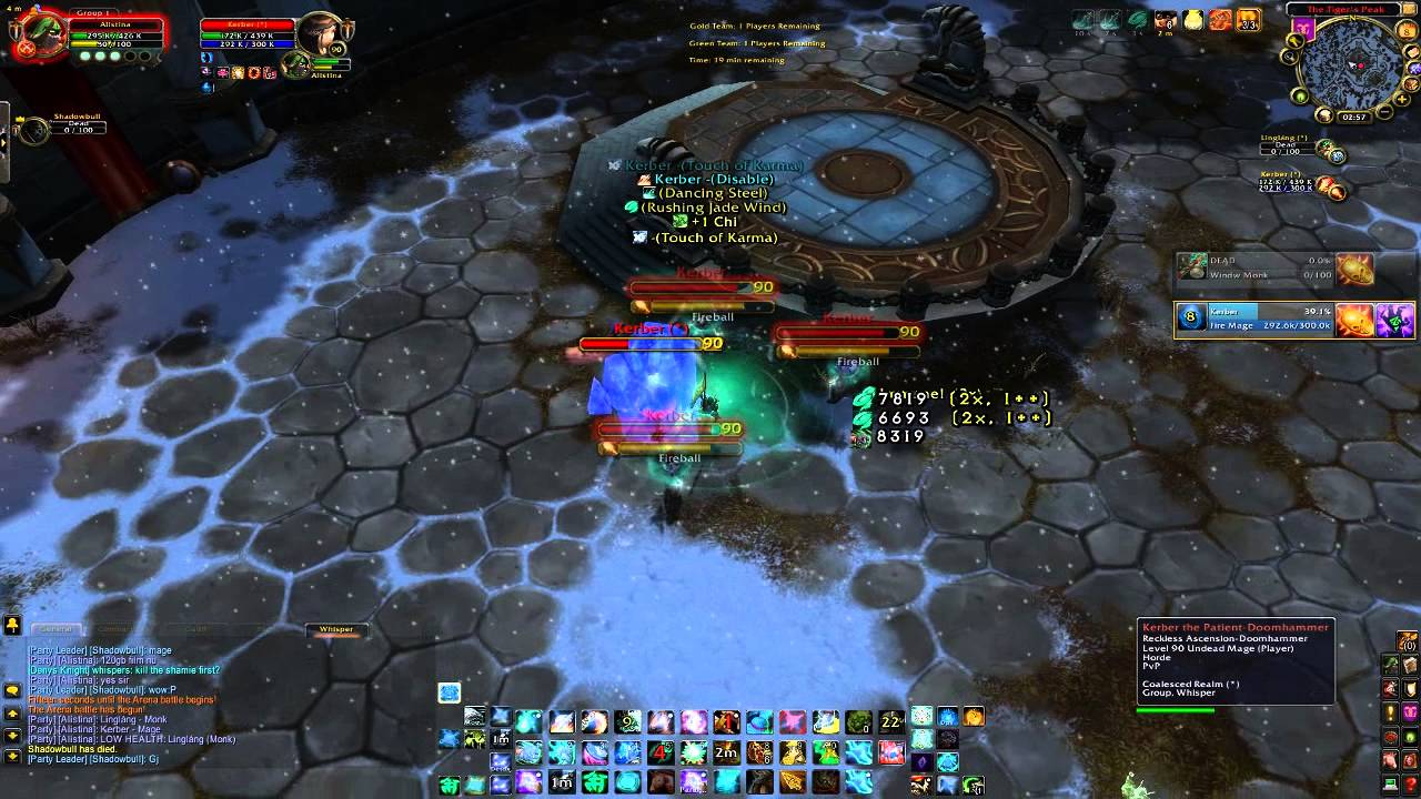 Ww Monk & Frost Dk Vs Ww Monk & Fire Mage