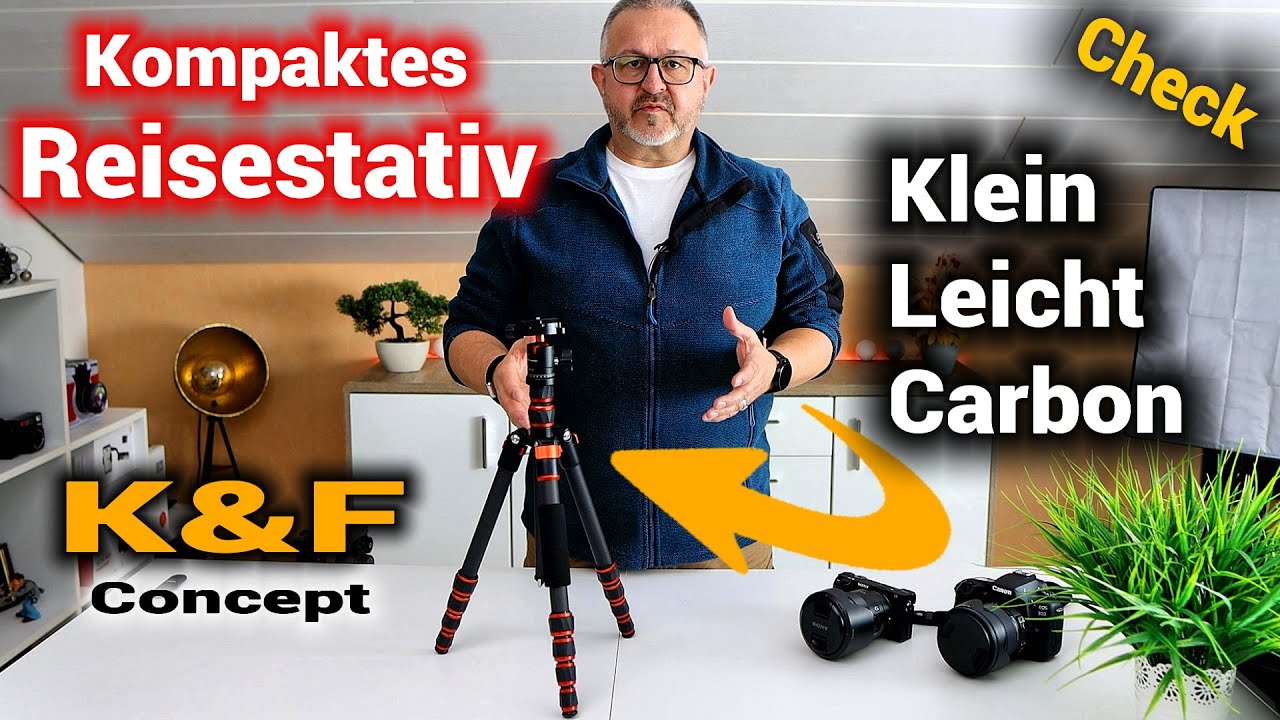 ⭐ K&F Concept Reisestativ BA225 | Klein-Leicht-Kompakt | Für welche Kameras? | Review und Meinung