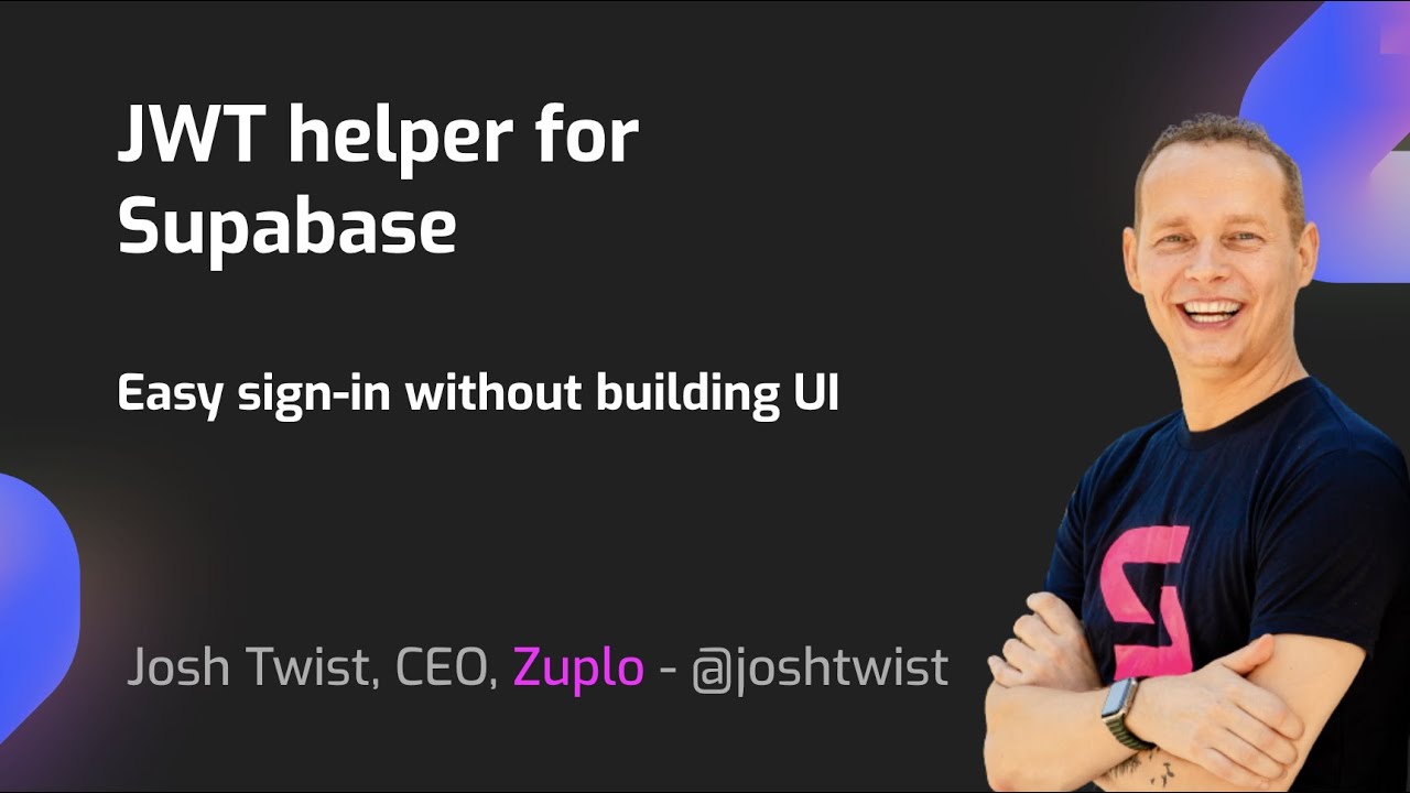 Генератор JWT для Supabase