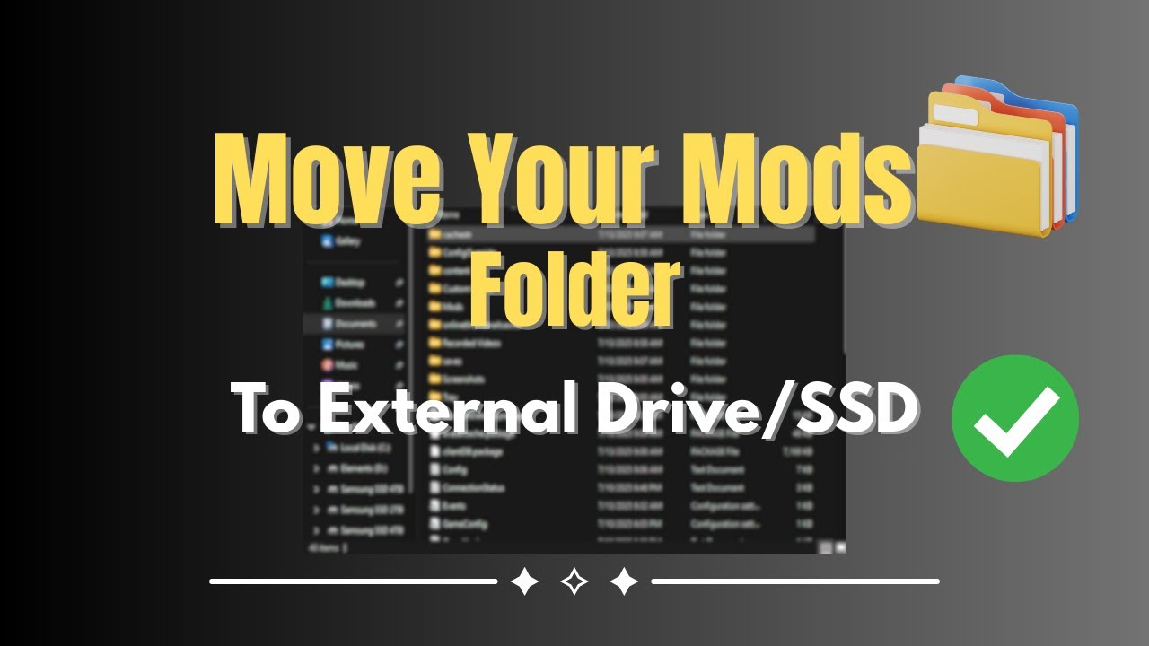 How to Move Sims 4 Mods to an External SSD or Hard Drive (Quick & Easy!)