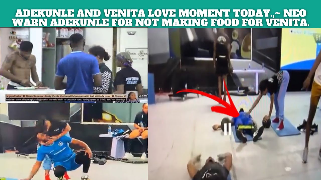NEO WARN ADE.|| VENITA KISS AND TOUCH ADEKUNLE GBOLA AT THE GYM.