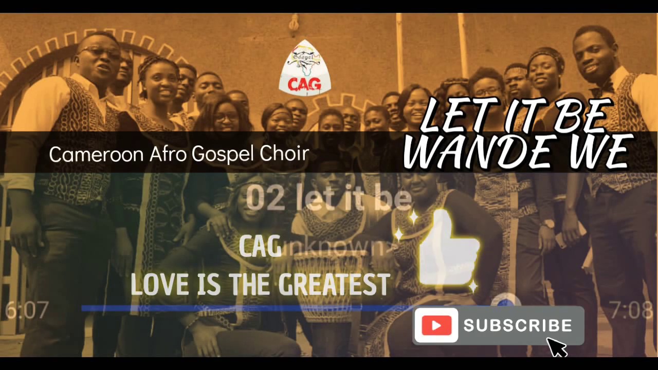 Cameroon Afro Gospel Choir  LET IT BE (lyrics video) Single From JORDAN Album