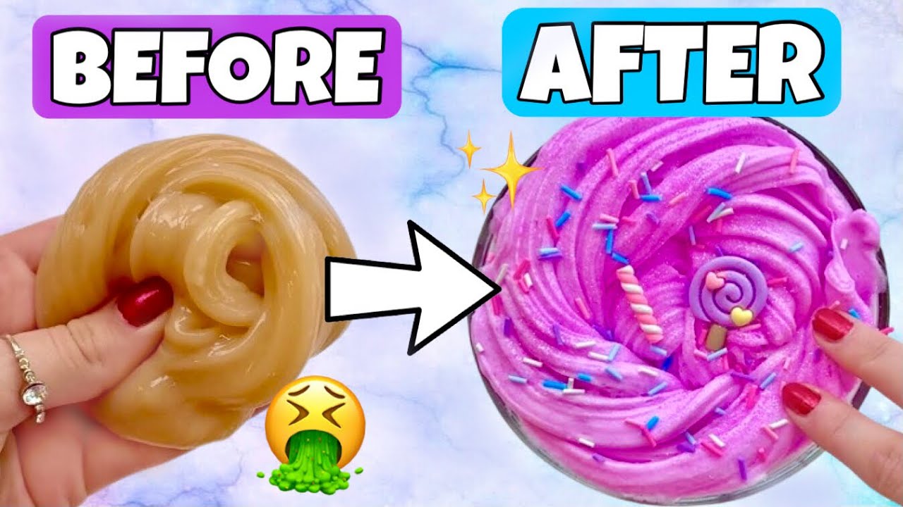 Fixing SCAM SLIMES off SHEIN! 😳🤨 *Slime Makeovers DIY*