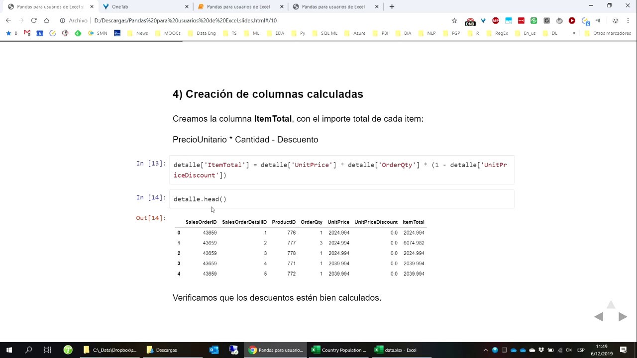 Introducción a Python y Pandas para usuarios de Excel, por Fernando González Prada