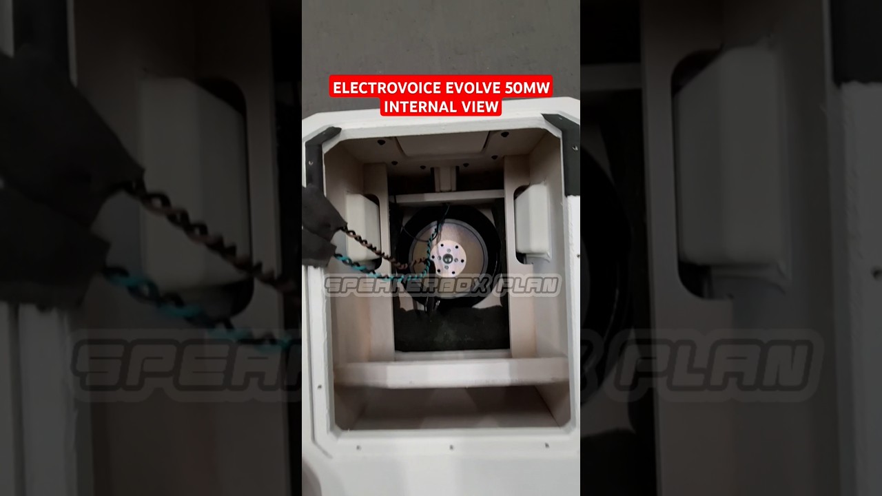 ELECTROVOICE EVOLVE 50MWINTERNAL VIEW #music #speakerbox #diyprojects