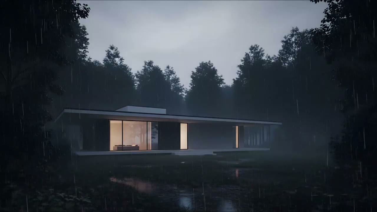 Deep Night Rain 🌙 10 Hours Calming Sleep Sounds
