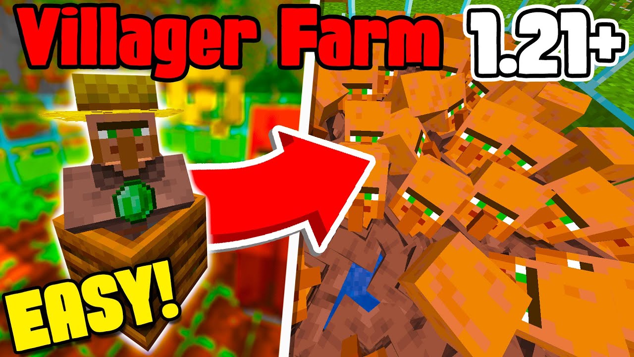 Как построить простую ферму для разведения жителей деревни | Minecraft 1.21+ Java и Bedrock Edition