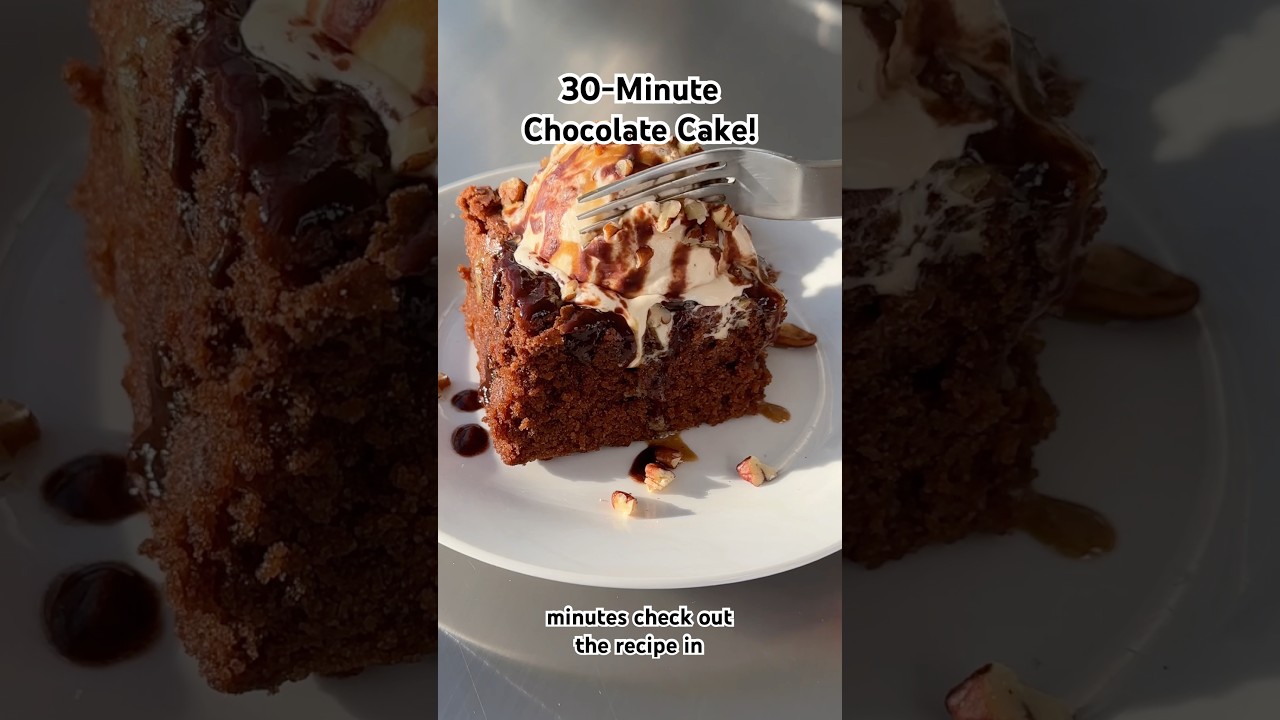 30-Minute Chocolate Cake | Gluten free Recipe #easyrecipe #glutenfreebaking #recipeshorts