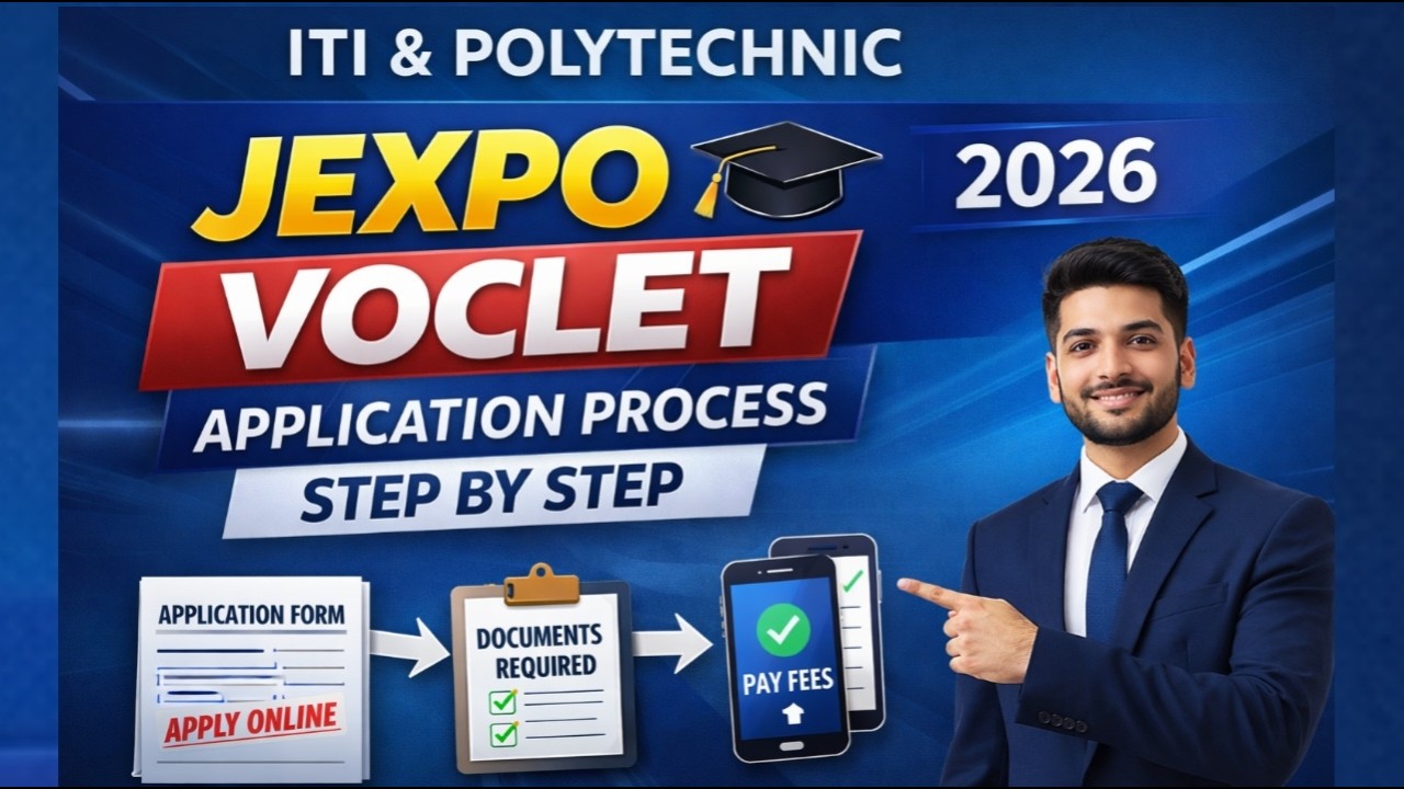 Jexpo Voclet & ITI 2026 Application Registration Process Step By Step Full Process Don't do Mistake