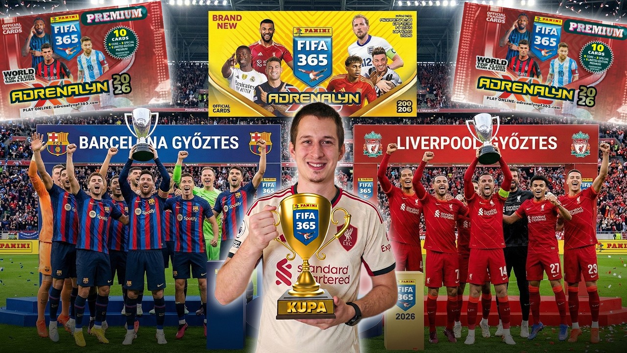 Panini Adrenalyn XL FIFA 365 2026 - Bajnoks&aacute;g Lez&aacute;r&oacute; Fordul&oacute;! | A sz&eacute;ria legjobb csapata pedig...