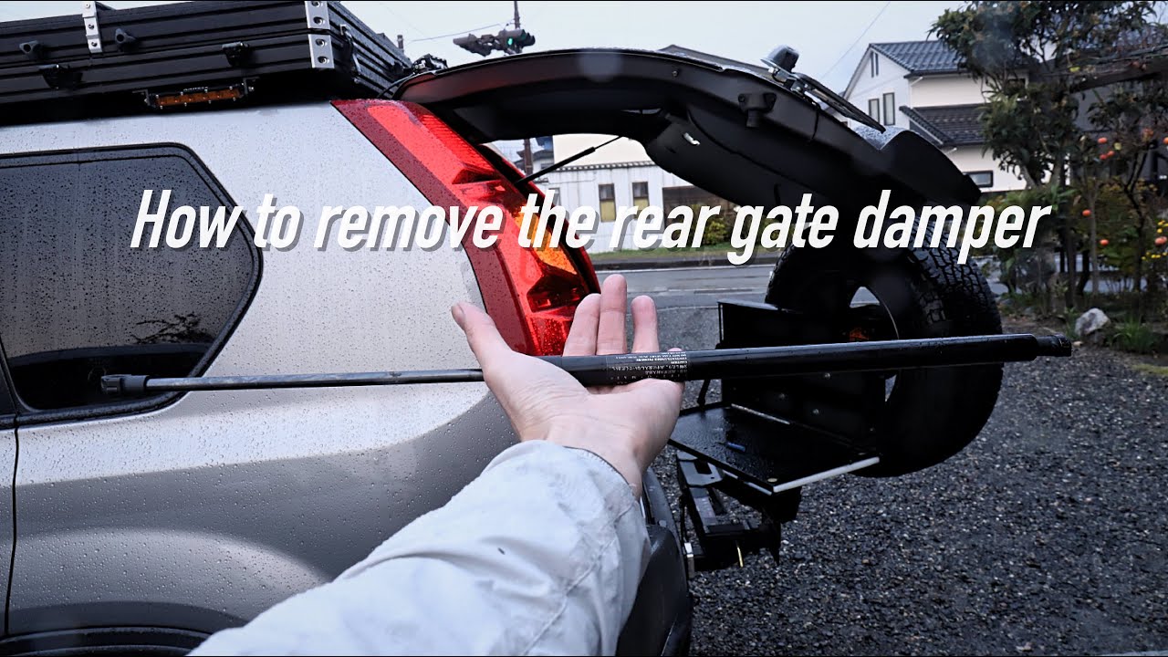 Does the tailgate drop? replace the damper now/リアゲートダンパー脱着方法