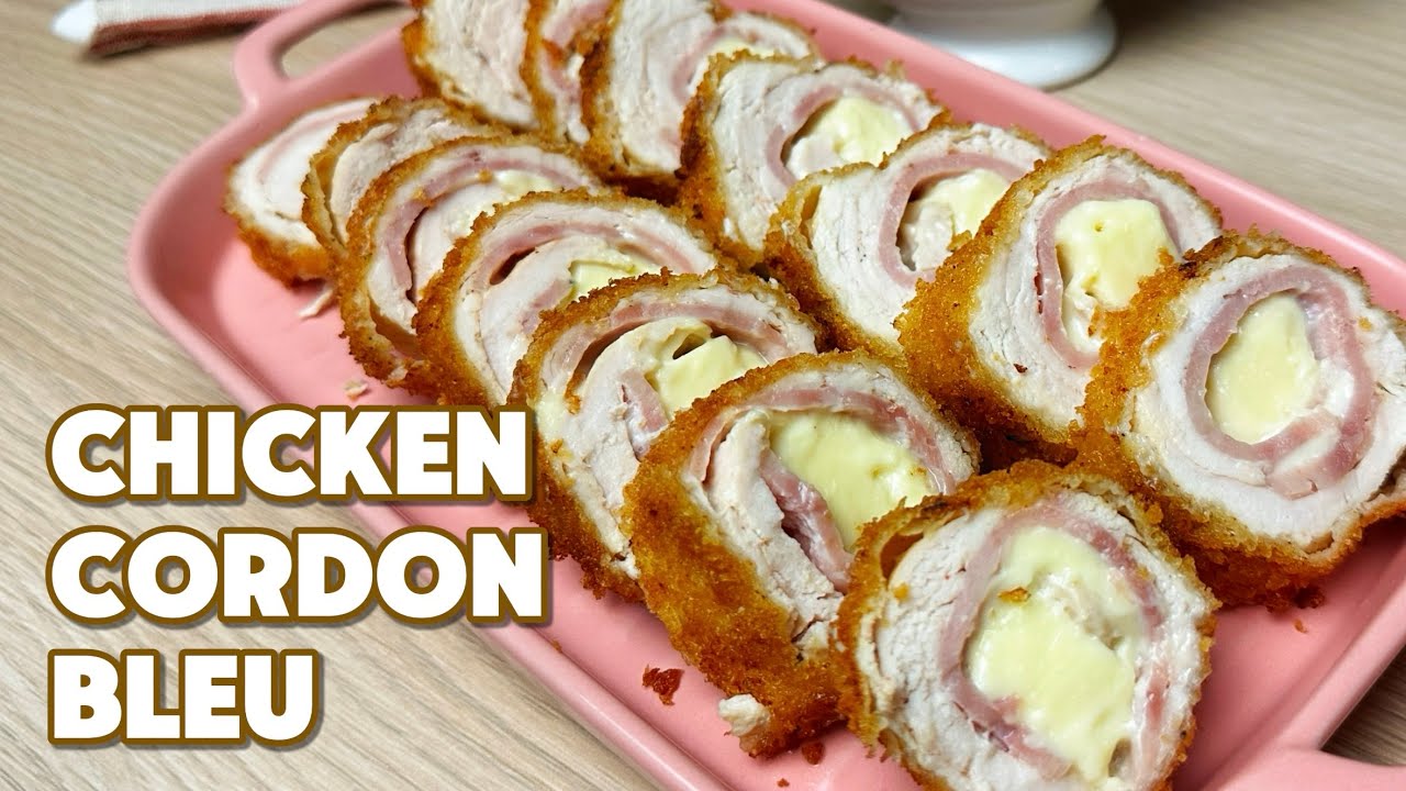 CHICKEN CORDON BLEU WITH GARLIC CREAM SAUCE