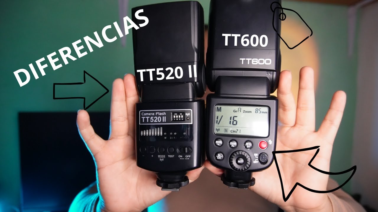 Diferencias entre el Flash Godox TT520 ll y el Godox TT600