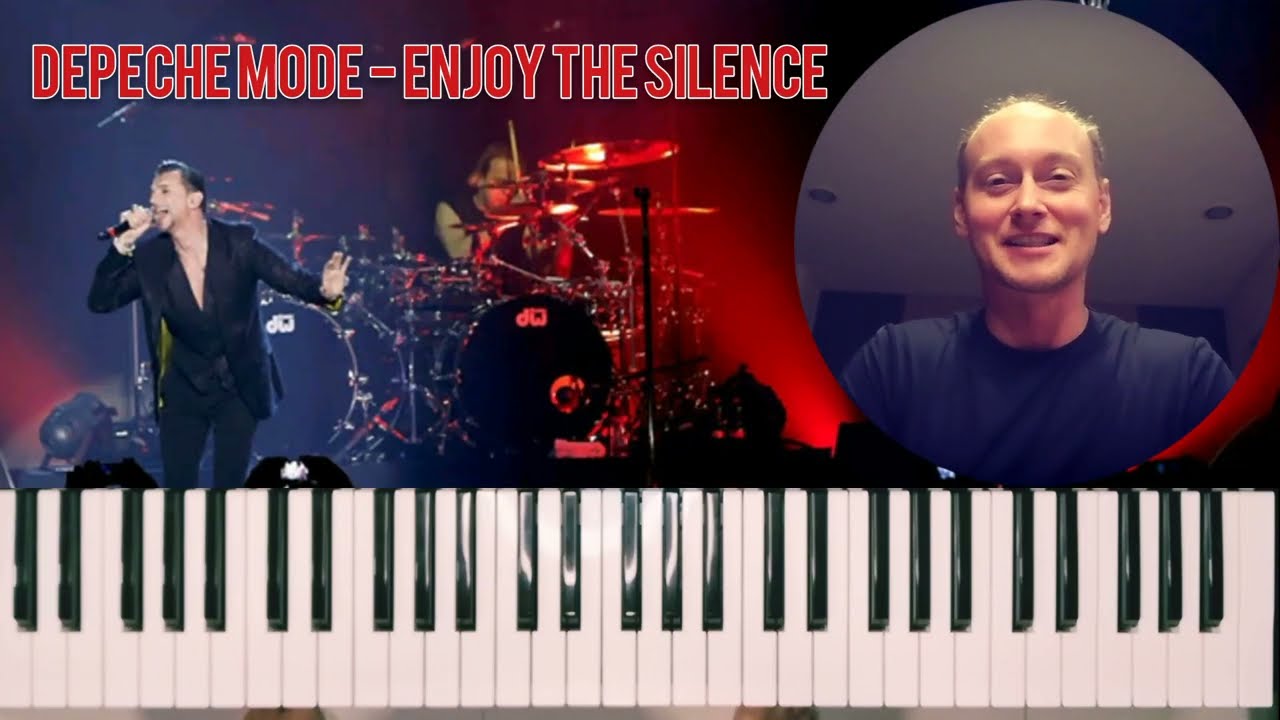 Depeche Mode - Enjoy the silence (piano tutorial, how to play, разбор на пианино)